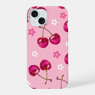 Funkelndes Rosa Kirsch Glitter iPhone Case - Trend 15 Hülle