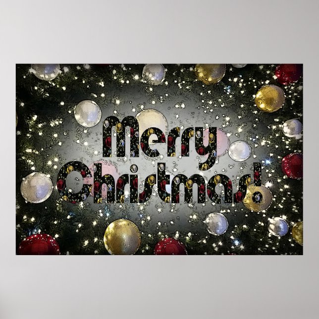 Funkelndes Weihnachten Poster (Vorne)