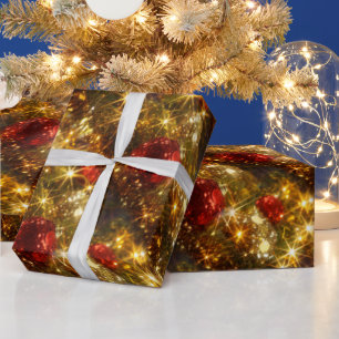 Funkelndes WeihnachtsPackpapier Geschenkpapier