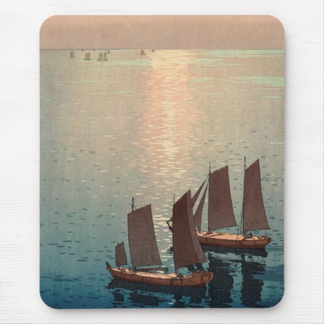 Funkelnseejapaner Woodblock Hiroshi-Yoshidas Mousepad (Vorne)