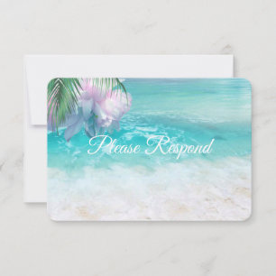 FUNKELOCEANWASSER RSVP Hochzeit Karte