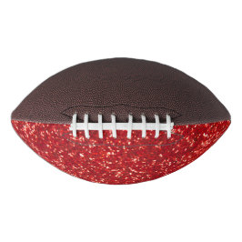 Funkelroter Glitzer Football