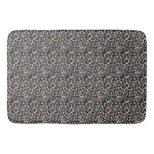 Funkes, flauschiges Leopardenmuster originell Badematte