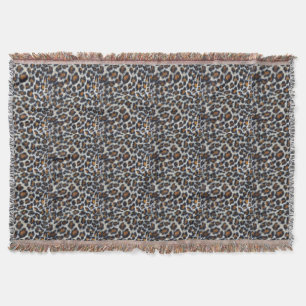 Funkes, flauschiges Leopardenmuster originell Decke
