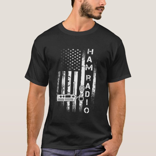 Funkflagge Amateur Ham T-Shirt (Vorderseite)