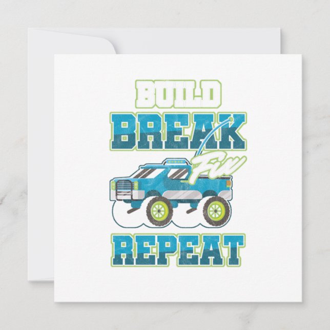 Funkgesteuerte RC-Treiber Build Br Einladung (Vorderseite)