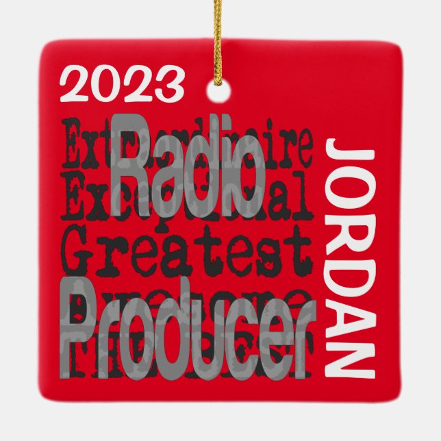 Funkproduzent Extraordinaire CUSTOM Keramikornament (Rückseite)
