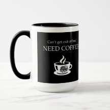 Funkt nicht ohne Kaffee Lustige Kaffeetasse