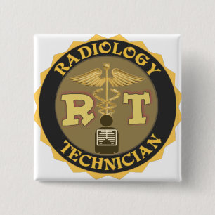 FUNKTELEGRAFIE-RADIOLOGIE-TECHNIKER-ABZEICHEN - BUTTON