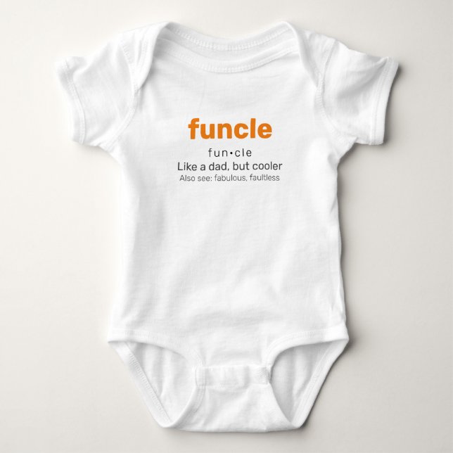 Funktion - Fun Oncle Family Baby Strampler (Vorderseite)