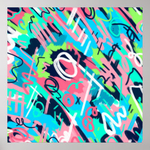 Funktionale abstrakte Kunst Poster