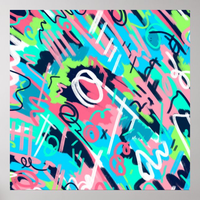 Funktionale abstrakte Kunst  Poster (Vorne)