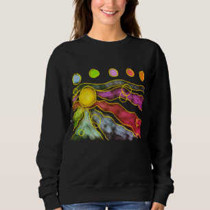 Funktionale abstrakte Kunst zum Tragen Sweatshirt