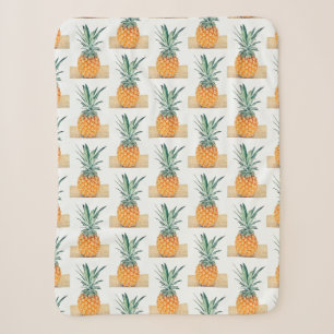 Funktionale hellgrüne gelbe Ananas Leckerdecke Sherpadecke