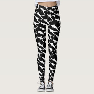 Funktionale Lauf-Jogging-Menschen-Silhouetten-Legg Leggings