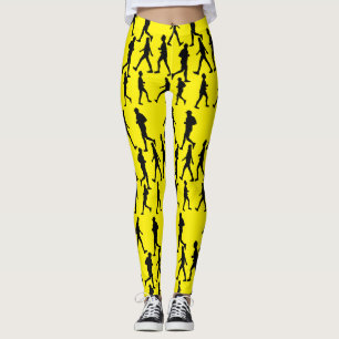 Funktionale Lauf-Jogging-Menschen-Silhouetten-Legg Leggings