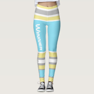 Funktionale Streifen Linien Gewinner Power Legging Leggings
