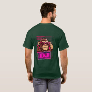Funktionales Cartoon-Affen-Grafik-T-Shirt  T-Shirt