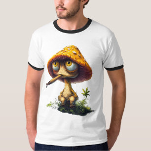 Funktionales Steine-Pilz-Cartoon-T-Shirt T-Shirt