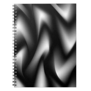 Funktionales Zebra Abstract Schwarz und Weiß Notizblock