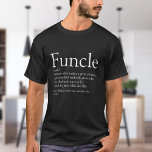 Funktionelles Onkel Funny Definition Zitat T-Shirt<br><div class="desc">Personalisieren Sie für Ihre spezielle,  Lieblings-Funktion oder Onkel,  um ein lustiges einzigartiges Geschenk zu schaffen. Eine perfekte Art,  ihm zu zeigen,  wie phantastisch er jeden Tag ist. Entwickelt von Thisisnotme©</div>