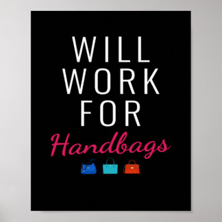 funktioniert für Handtaschen-Mode Poster