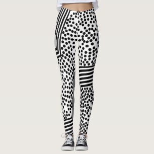 Funktions-Leggings mit gepunkteten Linien in Bold Leggings