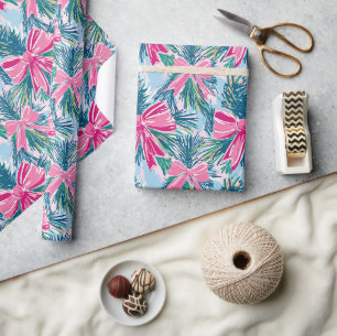 Funktionsbogen Rosa Weihnachtsbogen-Muster Geschenkpapier