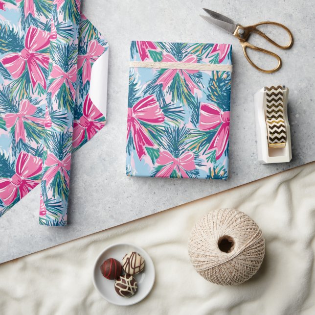 Funktionsbogen Rosa Weihnachtsbogen-Muster Geschenkpapier (Kunsthandwerk)