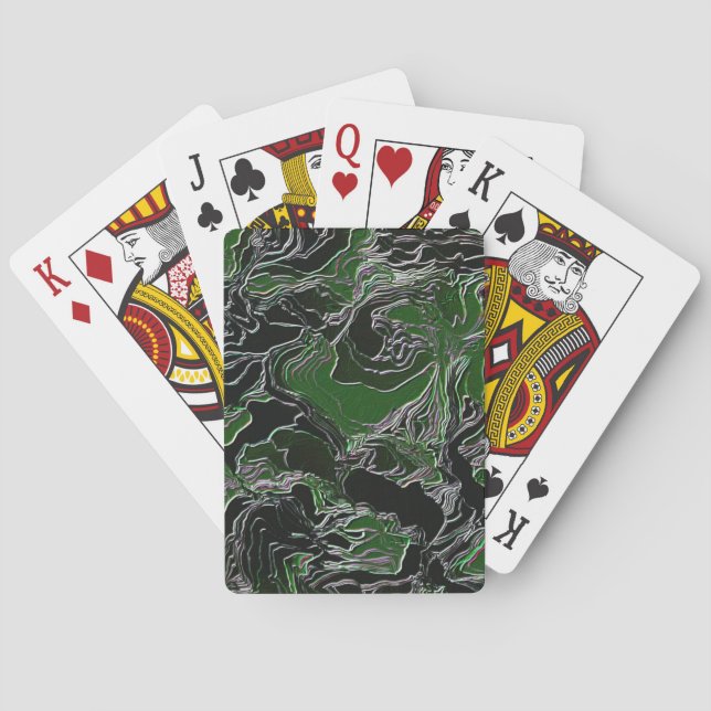 Funktionsgrün-Tarnung Spielkarten (Rückseite)
