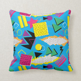 Funky 80er Memphis-Art-abstrakte helle Farben Kissen