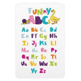 Funky ABC Early Learning ABC Learning ABC Art Magnet