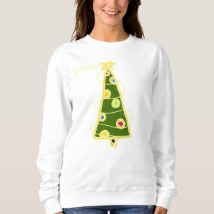 Funky Abstrait Art Christmas Tree Sweatshirt