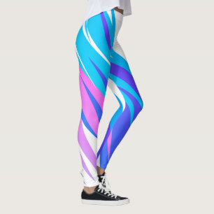 Funky Abstrakt Art Pastell Pink Lila Leggings