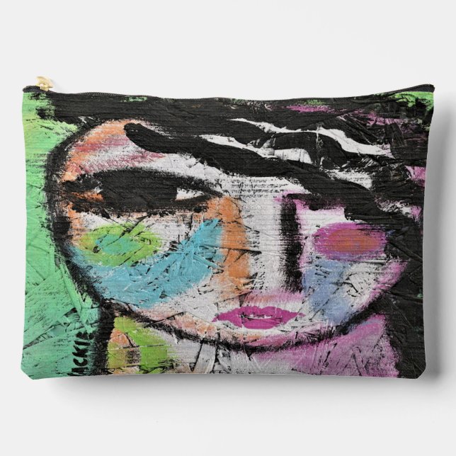 Funky Abstrakt Art Zubehörtasche (Vorderseite)