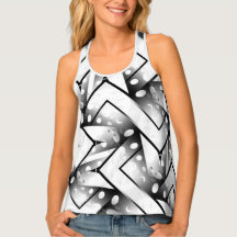 Funky Abstrakt Black and White pattern fashion