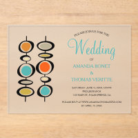 Funky Abstrakt Circles Mid Century Wedding