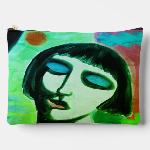 Funky Abstrakt Digital Art Zubehörtasche