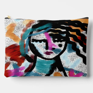 Funky Abstrakt Digital Painting Zubehörtasche