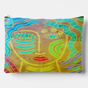Funky Abstrakt Digital Painting Zubehörtasche