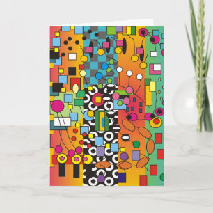 Funky Abstrakt Greeting Card Karte