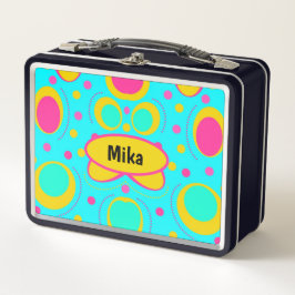 Funky Abstrakt Metall Brotdose