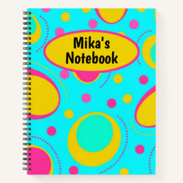 Funky Abstrakt Pattern Notebook Notizbuch