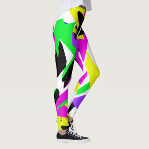 Funky Abstrakte Kunst Geometrie Furchtlose Legging Leggings
