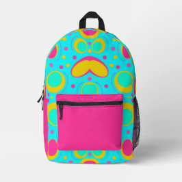 Funky Abstraktes Muster mit Namen Bedruckter Rucksack
