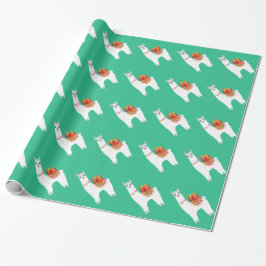 Funky Alpaca niedliches Lama Geschenkpapier