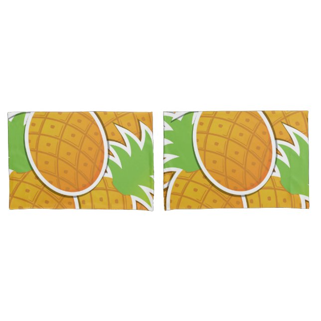 Funky-Ananas Kissenbezug (Vorderseite-Set)