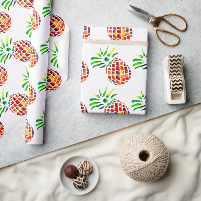 Funky-Ananas-Kunst Geschenkpapier (Kunsthandwerk)