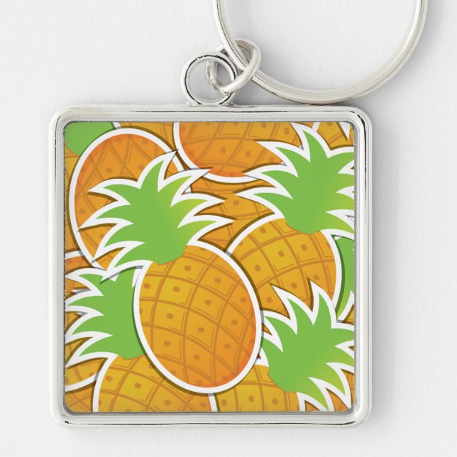 Funky-Ananas Schlüsselanhänger (Vorne)