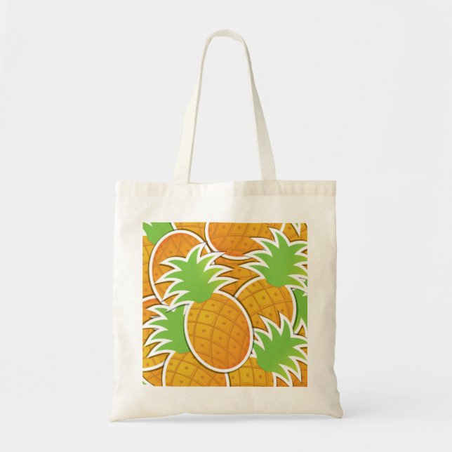 Funky-Ananas Tragetasche (Vorne)